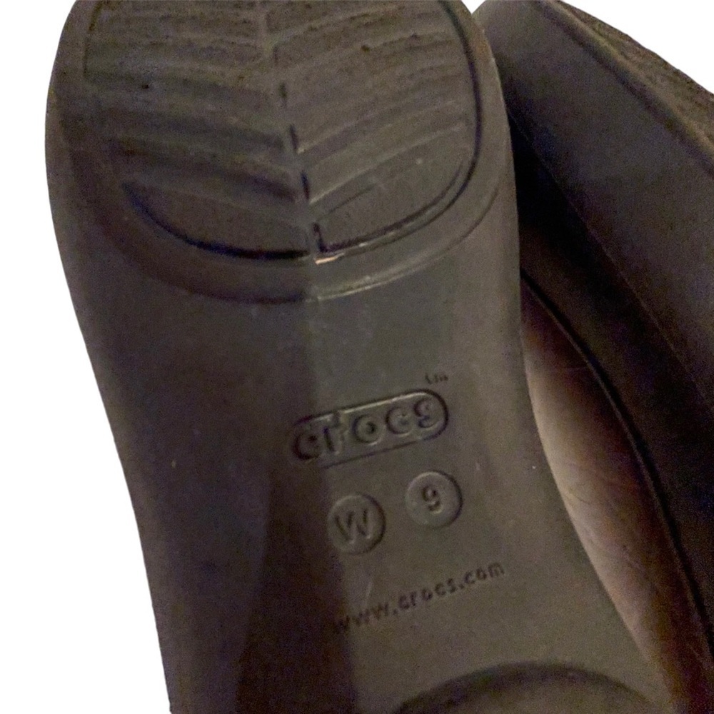 Black CROCS Ballet Flats Slip On Shoes - Picture 5 of 5